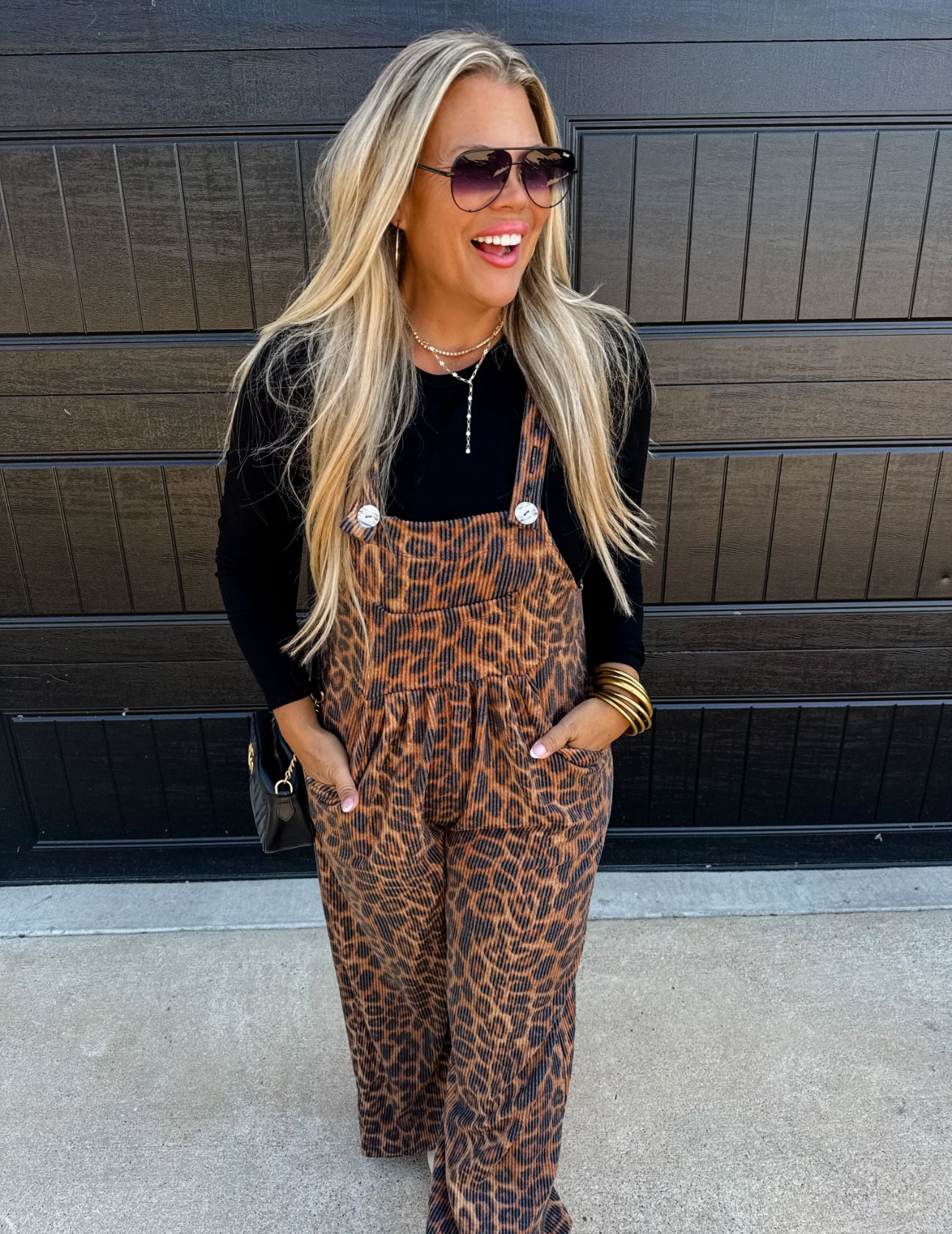 Cheetah Karli Boho Overalls