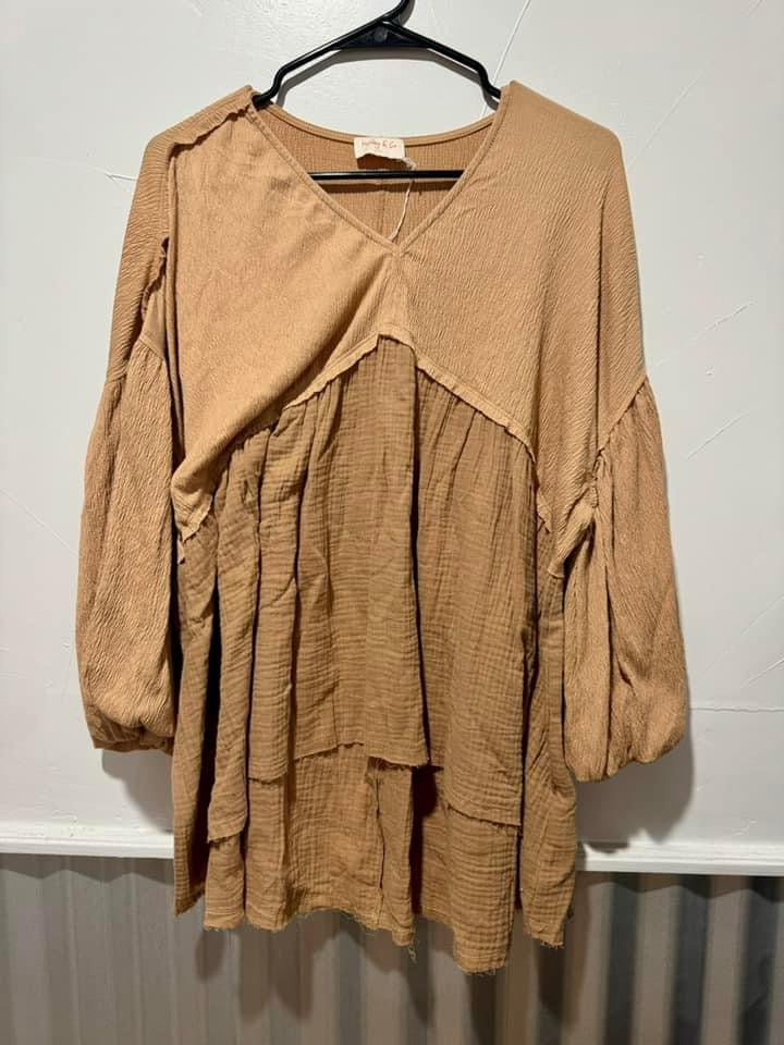 NWOT Oversized Boho Top - Small