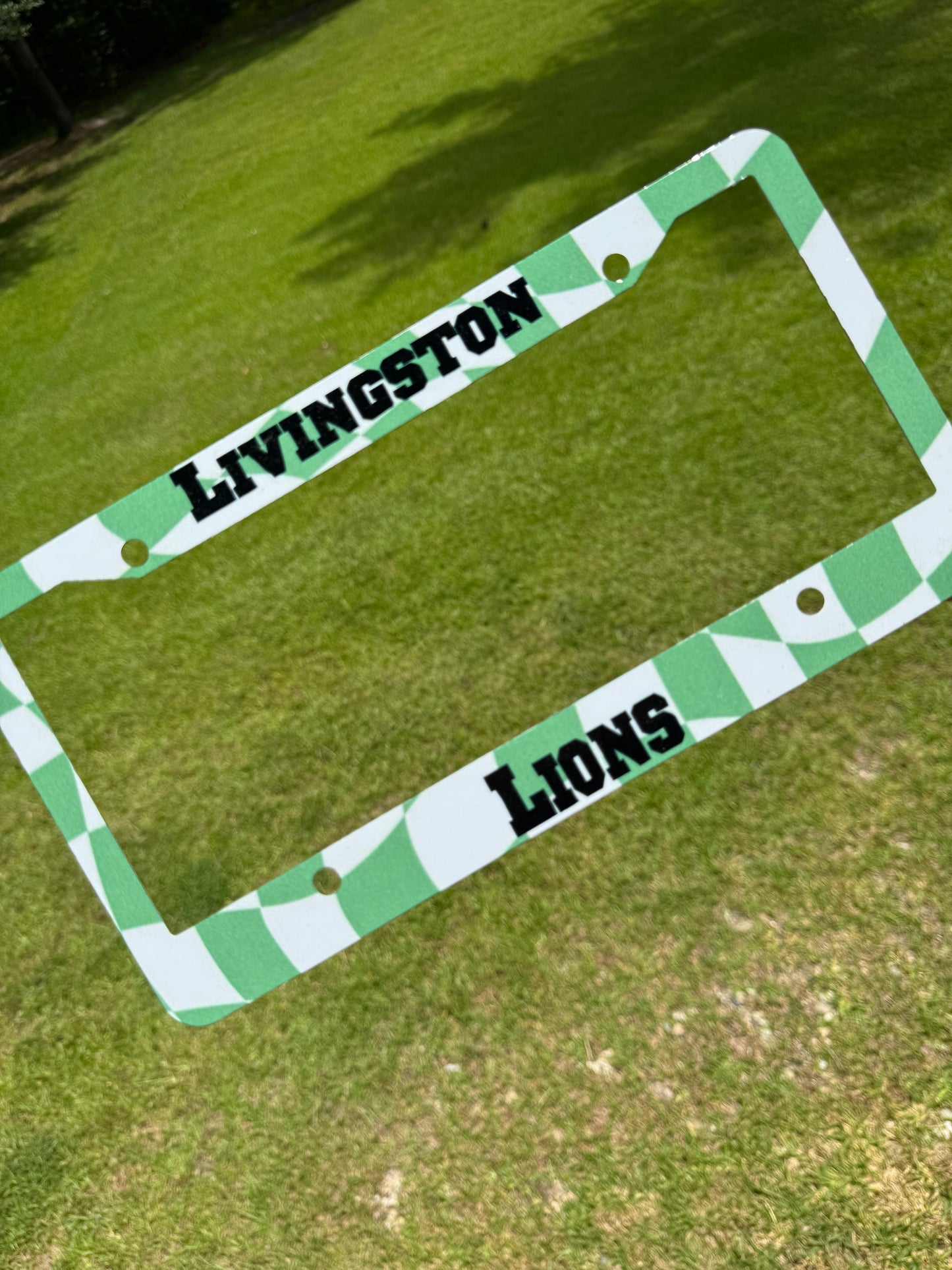 License Plate Frame - Livingston Lions