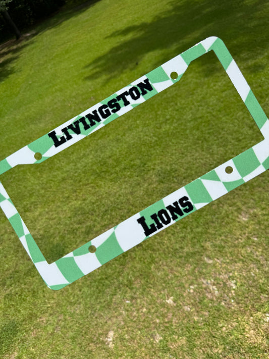 License Plate Frame - Livingston Lions